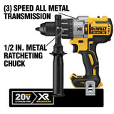 20-Volt MAX XR Cordless Premium Brushless Hammer Drill w/ Bonus 20-Volt MAX Cordless Reciprocating Saw (Tool-Only)