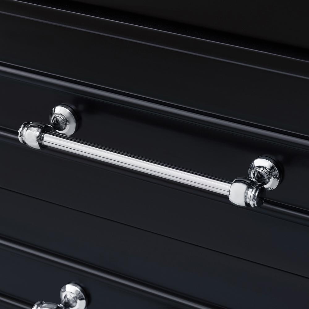 Aberdeen 60 in. W x 22 in. D Vanity in Black with Carrara Marble Top with White Sinks - Super Arbor