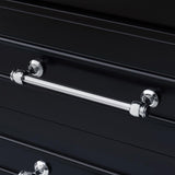 Aberdeen 60 in. W x 22 in. D Vanity in Black with Carrara Marble Top with White Sinks - Super Arbor