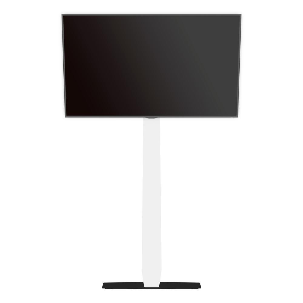 Universal Against the Wall Standing TV Mount in White - Super Arbor