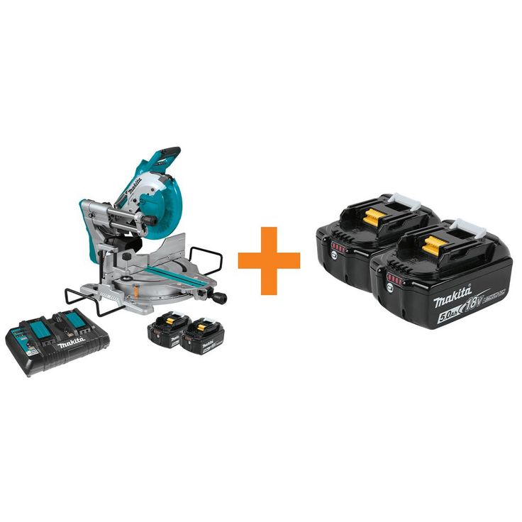 18V X2 LXT Lithium-Ion(36V) Brushless Cordless 10 in. Dual-Bevel Sliding Compound MiterSaw Laser w/BONUS 5.0Ah Batteries