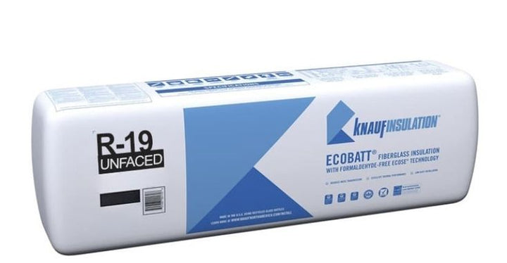 Knauf Insulation Ecobatt R-19 Unfaced Fiberglass Insulation Batts 6.25
