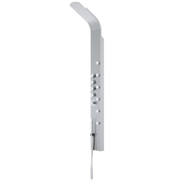 Brielle 70.5 in. 6-Jet High Pressure Shower Panel System with Rainhead Fixed Handheld Dual Shower in Stainless Steel