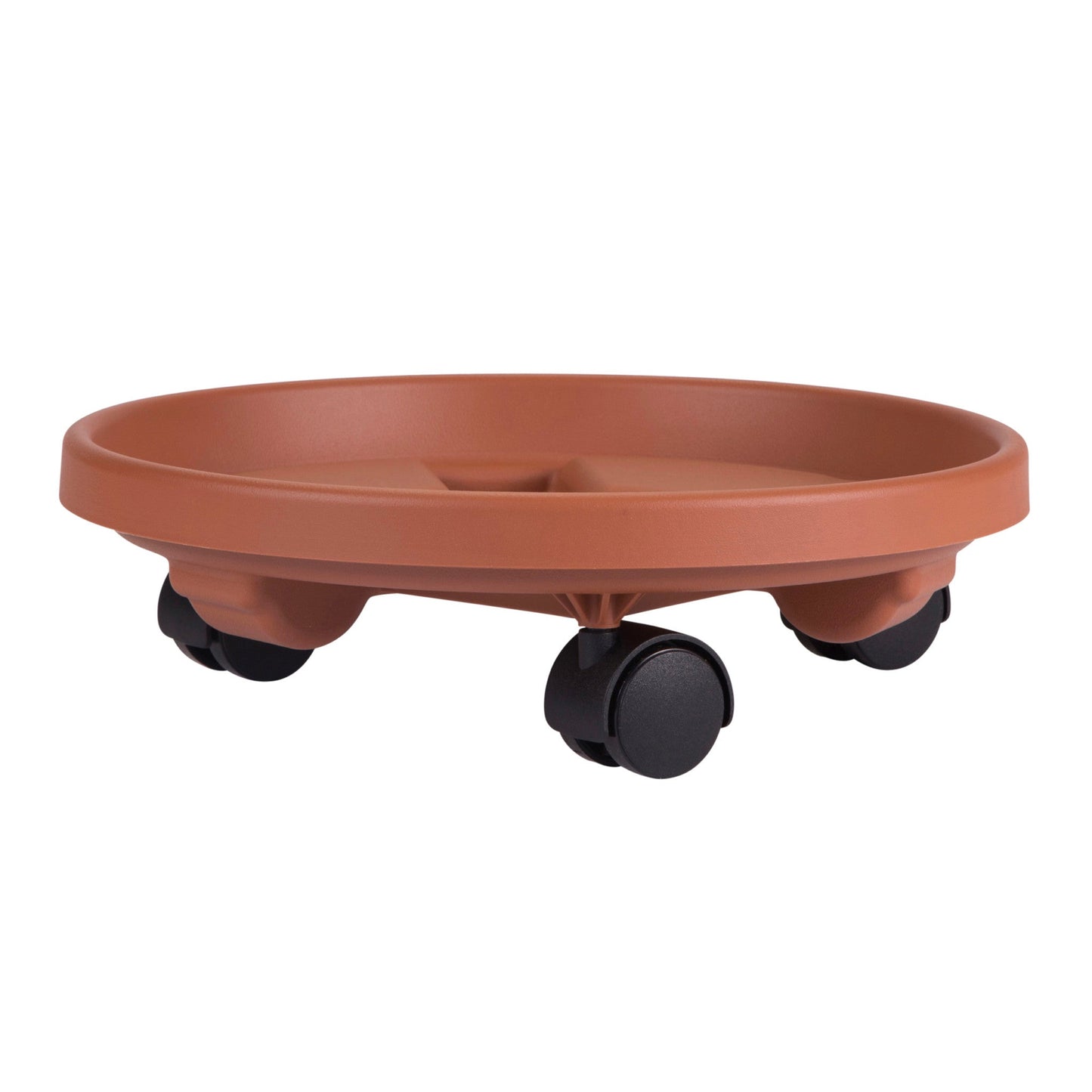 Bloem Rolling Plant Stand Caddie Saucer 16" Terra Cotta