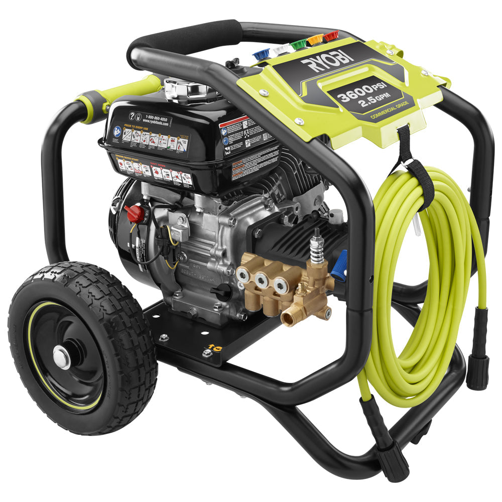 RYOBI 3,600 PSI 2.5 GPM Gas Pressure Washer with Honda GX200 Engine