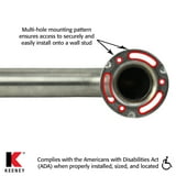 Keeney Wave 16-in Matte Black Wall Mount ADA-Compliant Grab Bar