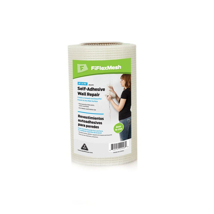 FiFlex 6 in. x 75 ft. Self-Adhesive Fiberglass Drywall Joint Tape Mesh - Super Arbor