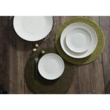 Ripple 16-Piece Casual Off white Ceramic Dinnerware Set (Service for 4)