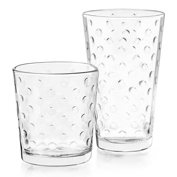 Awa 16-Piece Clear Glass Drinkware Set