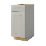 allen + roth Stonewall 15-in W x 34.5-in H x 24-in D Stone Maple Door and Drawer Base Semi-Custom Cabinet