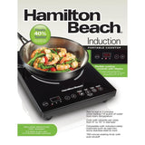 Single Burner 10 in. Black Induction Cooktop