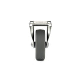 4-1/32 in. Gray Fixed plate Caster, 247 lb. Load Rating - Super Arbor