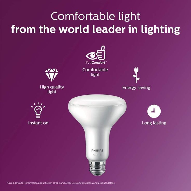 Philips 65-Watt Equivalent BR30 LED Energy Star SceneSwitch Color