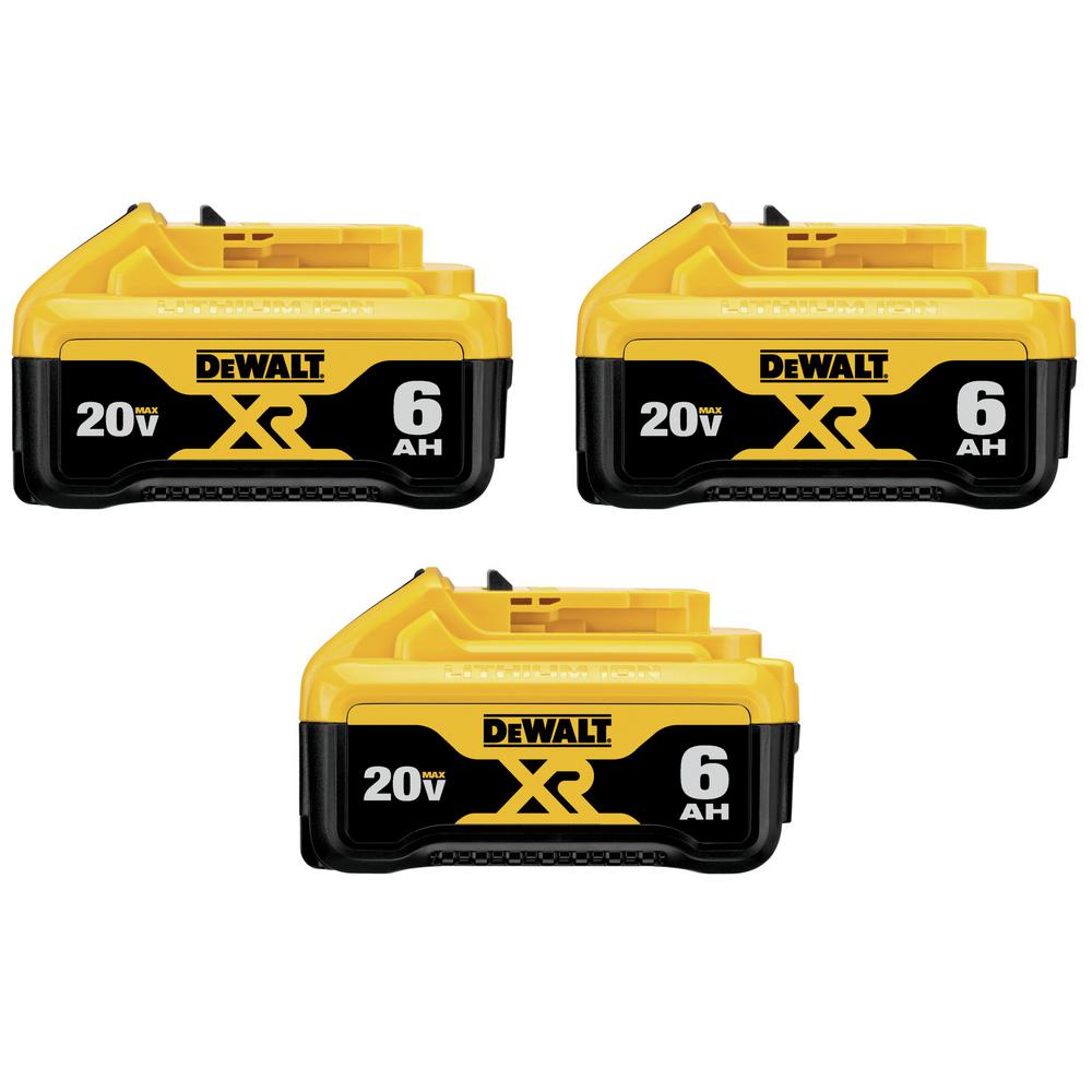 20-Volt MAX XR Premium Lithium-Ion 5.0Ah Battery Pack (6-Pack)