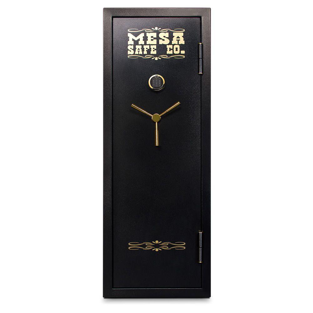 7.6 cu. ft. Capacity All Steel Safe 14-Gun Electronic Lock Gun Safe, Black - Super Arbor