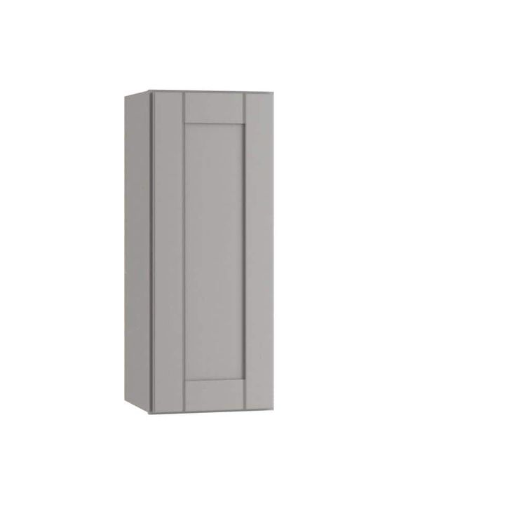 Home Decorators Collection Washington Veiled Gray Plywood Shaker Assembled Wall Kitchen Cabinet Soft Close 12 in W x 12 in D x 30 in H