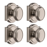 Prestige Carnaby Satin Nickel Hall/Closet Door Knob (4-Pack) - Super Arbor