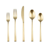 Spark Champagne Satin 18/0 20-Piece Flatware Set (Service for 4)