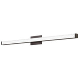 Contemporary Square 4-Light Bronze 3K LED Vanity Light