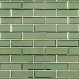 MSI Evergreen Textured Beveled Subway 11.73 in. x 11.73 in. x 8mm Glass Mesh-Mounted Mosaic Wall Tile (9.6 sq. ft. / case)