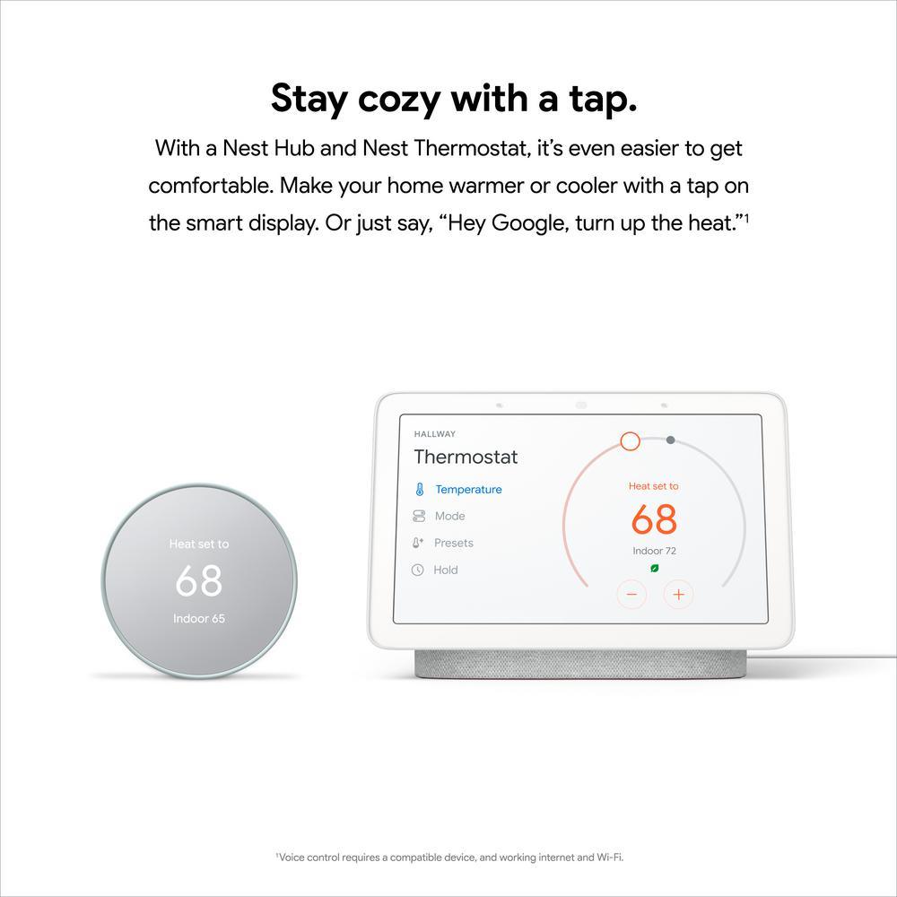 Nest Thermostat - Smart Programmable Wi-Fi Thermostat - Fog - Super Arbor