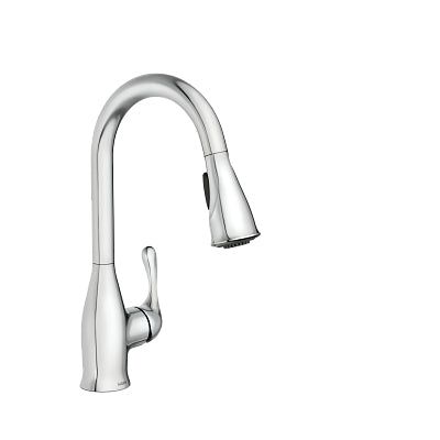 Kaden Single-Handle Pull-Down Sprayer Kitchen Faucet with Reflex, Power Clean and Soap Dispenser in Chrome