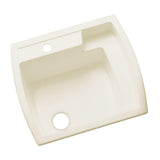 Latitude 25 in. x 22 in. Vikrell Self-Rimming Utility Sink in White - Super Arbor