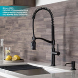 Sellette Single-Handle Pull-Down Sprayer Kitchen Faucet with Dual Function Sprayhead in Oil Rubbed Bronze - Super Arbor