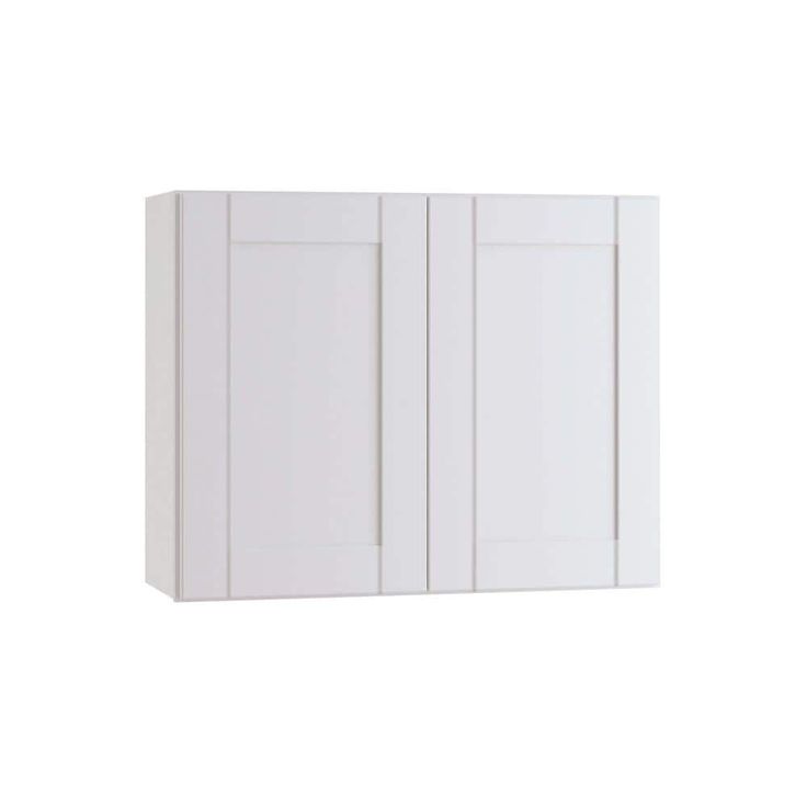 Home Decorators Collection Washington Vesper White Plywood Shaker Assembled Wall Kitchen Cabinet Soft Close 30 in W x 12 in D x 24 in H