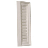 12 in. x 24 in. Rectangular Primed Polyurethane Paintable Gable Louver Vent - Super Arbor