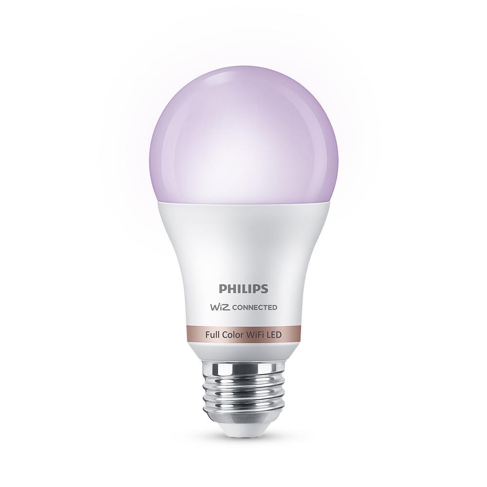 Daylight A19 LED 60-Watt Equivalent Dimmable Smart Wi-Fi Wiz Connected Wireless Light Bulb (2-Pack) - Super Arbor