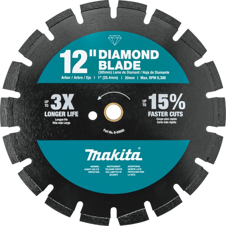 12 in. Segmented Rim Dual Purpose Diamond Blade