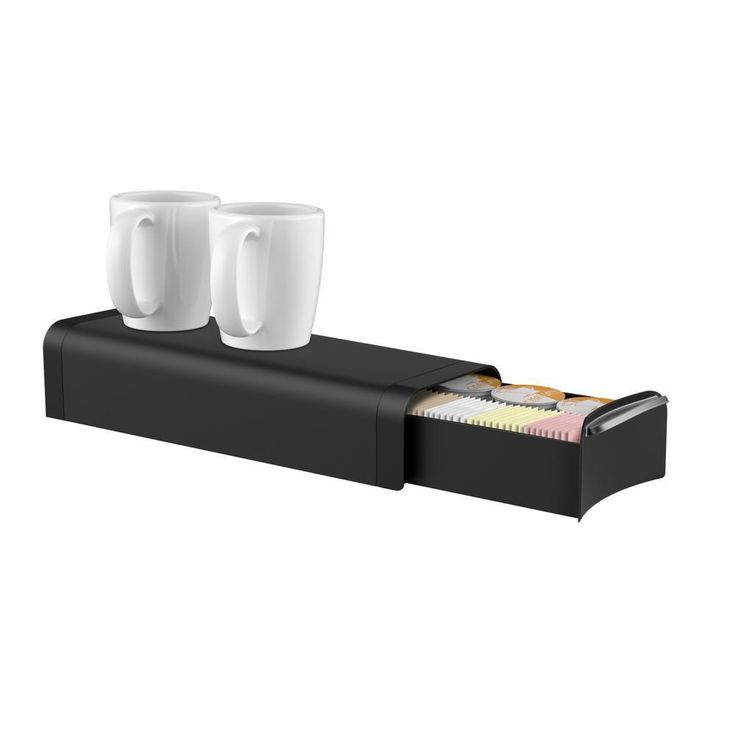 Slim 12-Capacity Black K-Cup Storage Drawer
