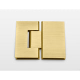34 in. x 58 in. Frameless Glass Hinged Bathtub Door in Satin Brass - Super Arbor