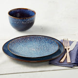 Matisse 16-Piece Contemporary Cobalt Earthenware Dinnerware Set (Service for 4)