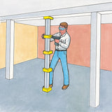 3 in. Yellow Nylon EZ Column Framing Kit (5-Pack) - Super Arbor