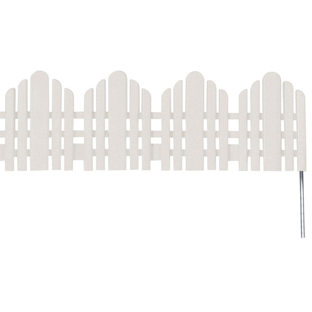 22 in. x 10 in. Plastic Adirondack Decorative Border Lawn Edging - Super Arbor