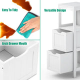 12 in. W x 35 in. H Floor Freestanding base Cabinet with 2 Drawers in White - Super Arbor