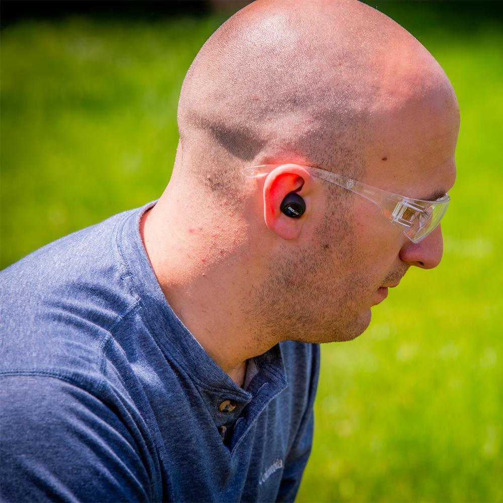 FREE Noise Reducing Bluetooth Safety Earbuds 22 NRR, 21-Hour Plus Battery OSHA Compliant Work Headphones in Black - Super Arbor