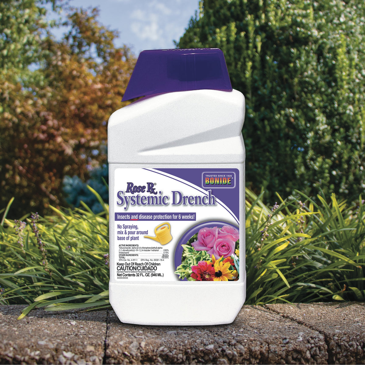 Bonide Rose Rx Systemic Drench Liquid Concentrate Insect & Disease Control, 32 oz