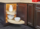 Rev-A-Shelf 2-Tier Plastic Half Moon Cabinet Lazy Susan