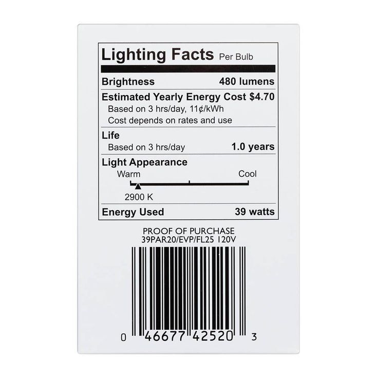 Philips 39-Watt Halogen PAR20 Soft White (2,900K) Floodlight Bulb