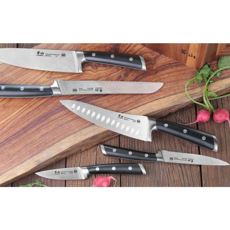 S Series 12-Piece German Steel Forged Knife Block Set