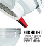 7-Cup 2-Speed White Food Processor Mill