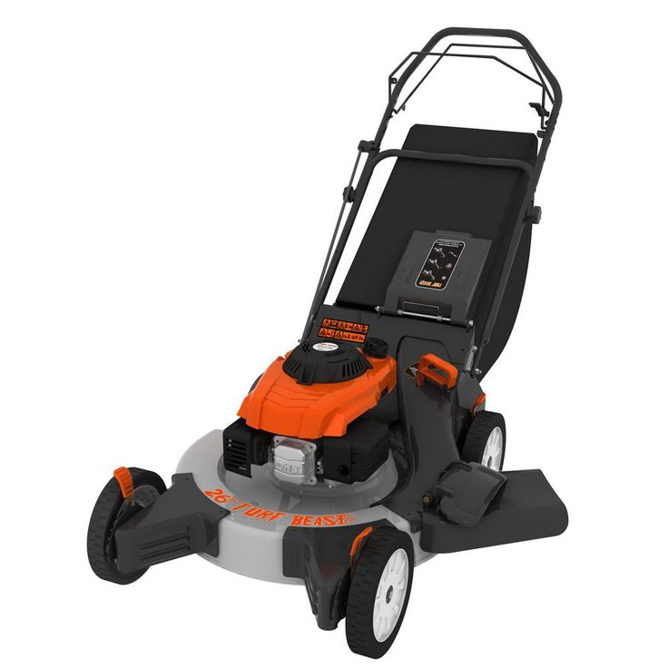 Turf Beast 26 in. 208 cc 120V Electric Start Walk Behind Self-Propelled Rear Wheel Mower Variable Speed Drive w/Blade Brake Clutch