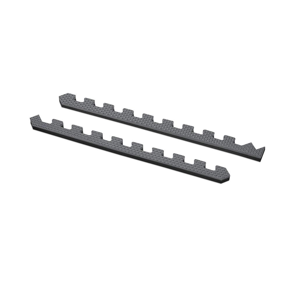 Norsk Gray/Black 24 in. x 24 in. EVA Foam Truly Reversible Interlocking Tile (42-Tile)