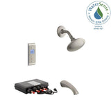 Mistos DTV Prompt Digital Single-Handle 1-Spray Tub and Shower Faucet System in Vibrant Brushed Nickel (Valve Included) - Super Arbor