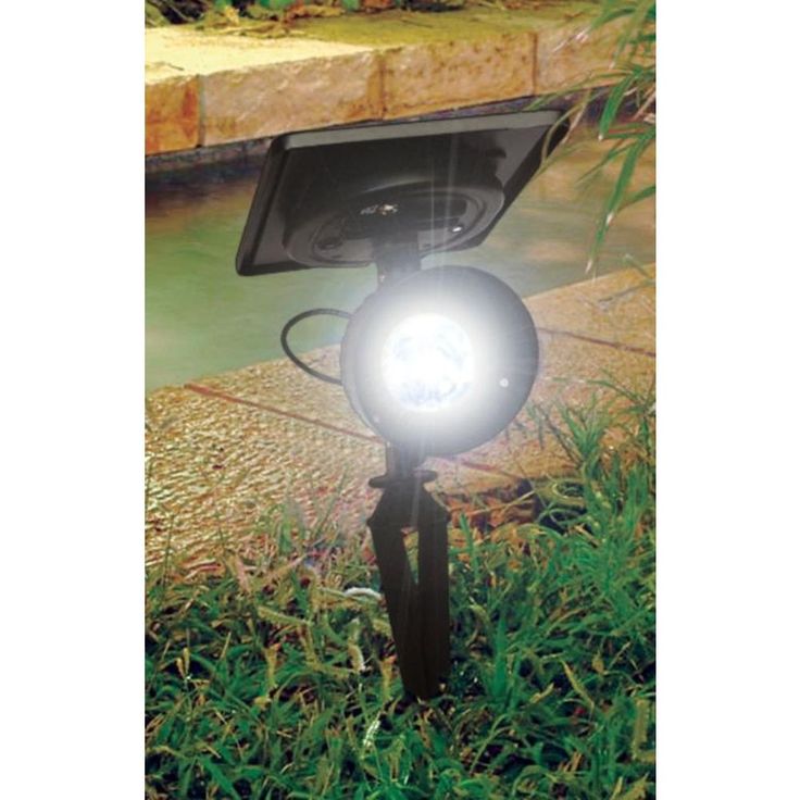 Progressive Solar Powered Integrated LED Bright-White LED Accent Spotlight
