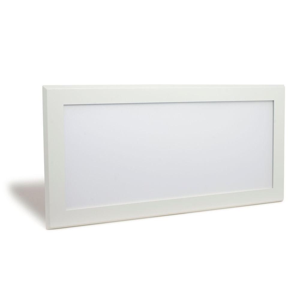 1 ft. x 2 ft. White Integrated LED Flat Light Surface Mount
