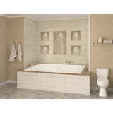 Amethyst 6 ft. Acrylic Rectangular Drop-in Whirlpool Bathtub in White - Super Arbor